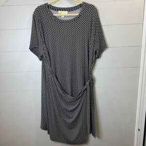 Michael Michael Kors | NWT Women's Short Sleeve Dress Floral Print MK Logo 2X